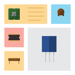 Flat device set of bobbin microprocessor unit vector