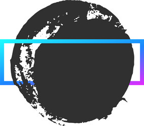 gradient rectangular frame is overlapping a black vector image