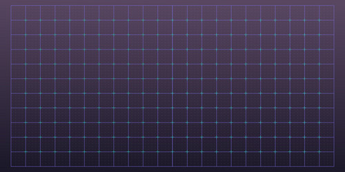 hud grid game panel graph with dots lines vector image