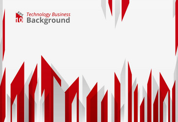abstract of high sharp red technology geometrical vector image