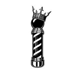 Barber pole vintage tattoo concept Royalty Free Vector Image