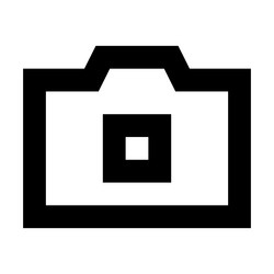 camera icon suitable for website ui design vector image