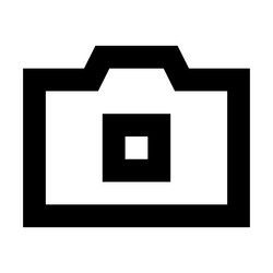 Camera icon suitable for website ui design vector