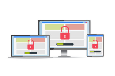 vulnerability search seo optimizationweb analytics vector image