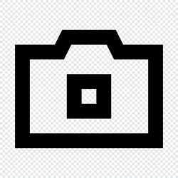 camera icon suitable for website ui design vector image