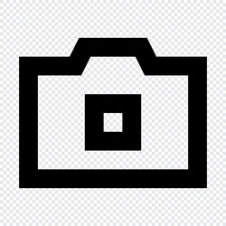 Camera icon suitable for website ui design vector