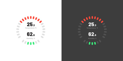 control knob used for regulating dashboard ui vector image