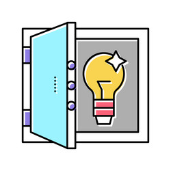 idea for resolve problem color icon vector