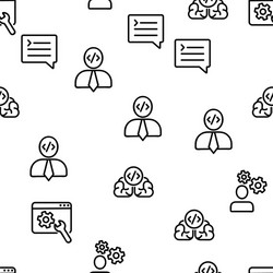 developer seamless pattern vector