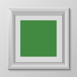 empty colorful frame on wall vector