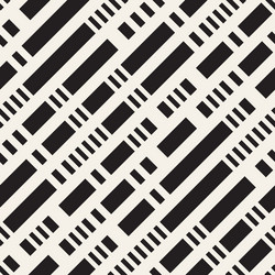 black and white irregular dashed lines pattern vector image