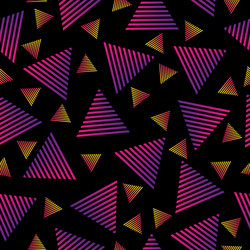 Seamless abstract pattern gradient triangles vector