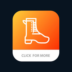 activity running shoe spring mobile app button vector