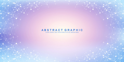 digits abstract background with connected line vector image