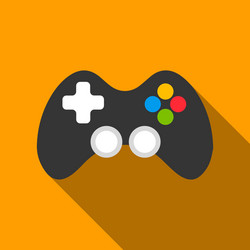 Controller flate icon for web vector