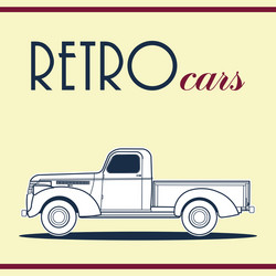 retro car Vector Image