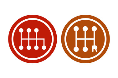 set car mechanic gearbox on white background vector image