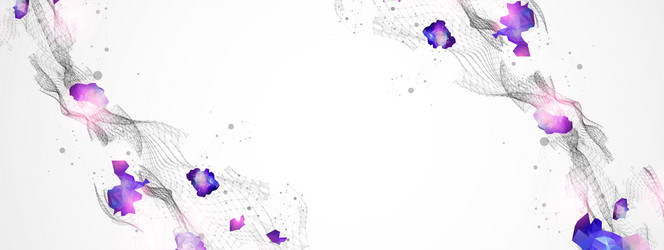 abstract plexus background glowing particles vector image
