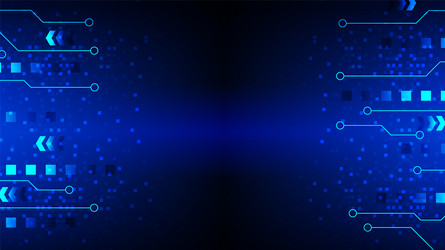 Technology background with hi-tech digital data vector