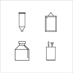 Design and studio simple linear icon setsimple vector
