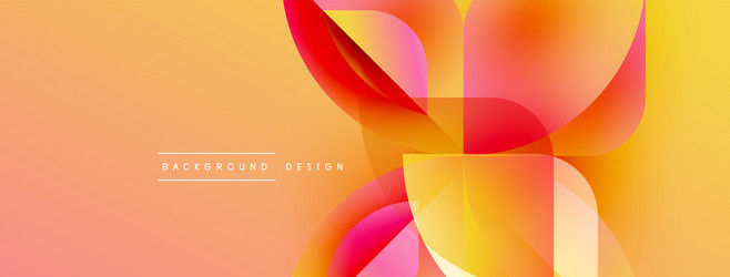 abstract vibrant design overlapping shapes create vector image