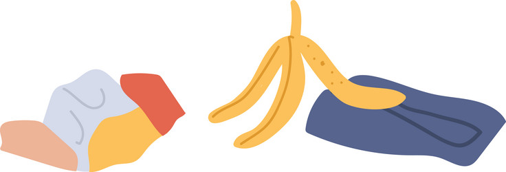 different types of garbage are laying on the floor vector image