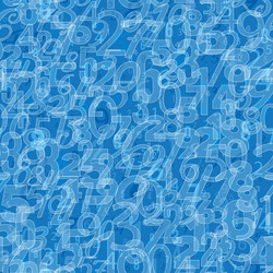 Mathematics background - different numbers pattern vector