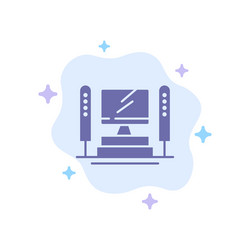 computer computing server cpu blue icon vector image