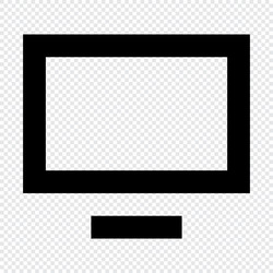 monitor icon suitable for website ui design vector image