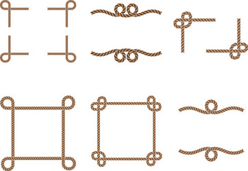 Rope border design Royalty Free Vector Image - VectorStock