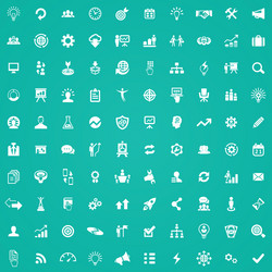 Solution 100 icons universal set for web and ui vector