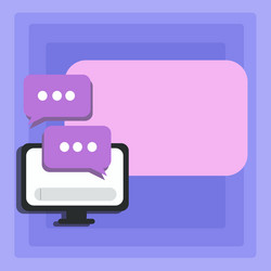 Desktop computer monitor screen with progress bar vector