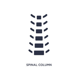 Spinal column icon on white background simple vector