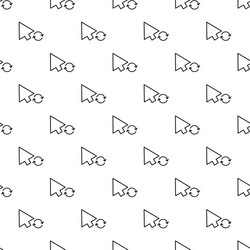 arrow cursor loading pattern seamless vector image