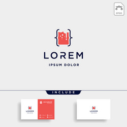 beer code logo design bar coding simple line vector image