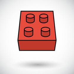 building block icon vector image