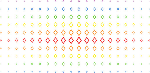 Contour rhombus spectral halftone array vector
