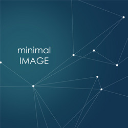 abstract connection structure on dark background vector image