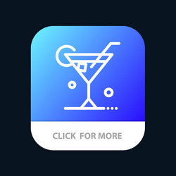 Glass drink wine spring mobile app button android vector