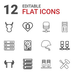 Hard icons vector