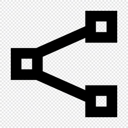 Share icon suitable for website ui design vector