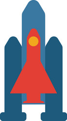 spaceship icon simple element from space icons vector image