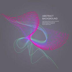 abstract background with a dynamic waves vector image