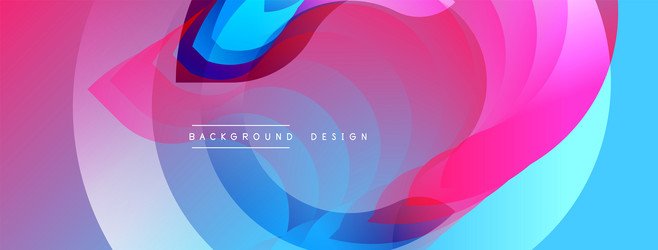 abstract vibrant layers create swirling dynamic vector image