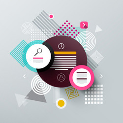abstract web background with sample texts vector image