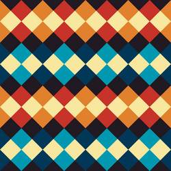 Patchwork seamless pattern of squares vector