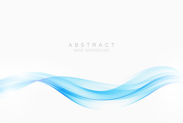 Blue wave isolated lines on a white background Vector Image