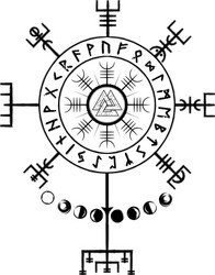 Runes alphabet - elder futhark design Royalty Free Vector