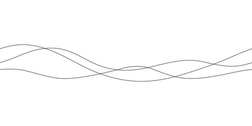 continuous line in form curve wave seamless vector image
