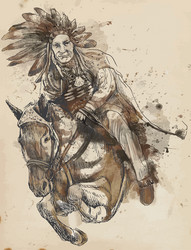 Indian Riding Horse Vector Images (over 290)
